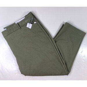 Liz Claiborne Womens Green Stretch Contoured Waistband Pants Size 20W